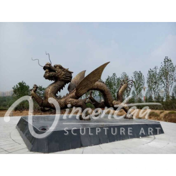 High quality bronze dragon sculpture chinese dragon sculpture